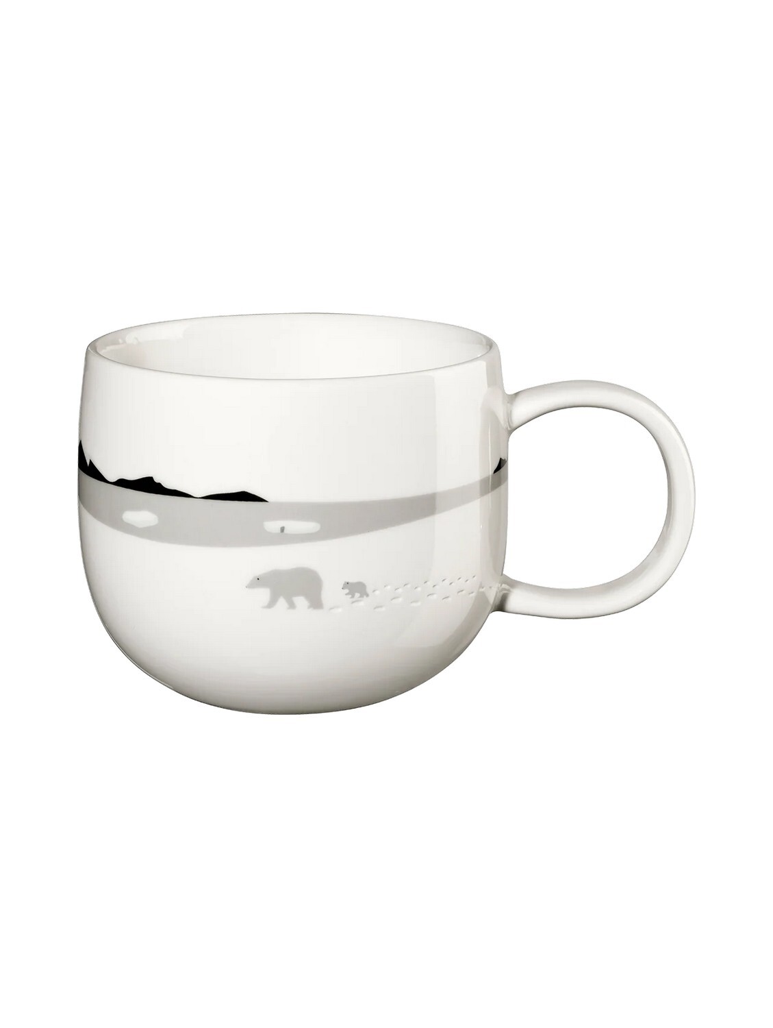 Porcelánový hrnek s uchem 400 ml JOY NORT POLE ASA Selection - bílý