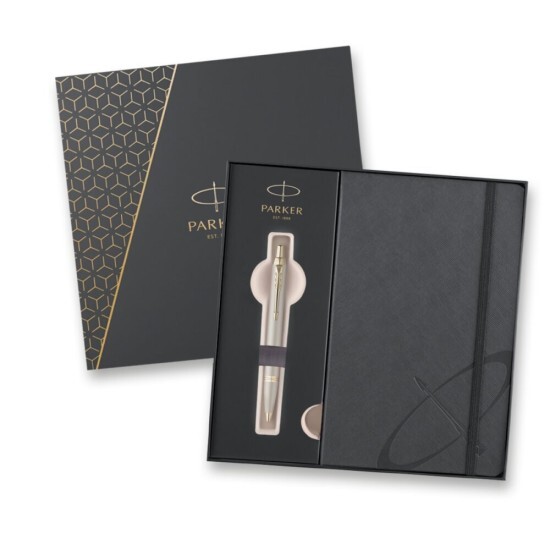 Zápisník a kuličkové pero Parker IM Monochrome Champagne - 1502/3292957