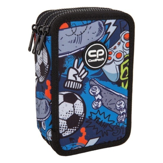 CoolPack Třípatrový vybavený penál JUMPER 3 - Hobby - F067929