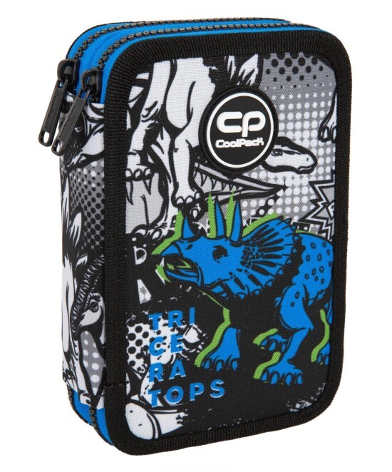 CoolPack Dvoupatrový vybavený penál JUMPER 2 - T-Rex - F066853
