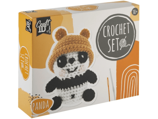 Craft ID Sada na háčkování - Panda - 9 x 8 x13 cm - CR1703/GE