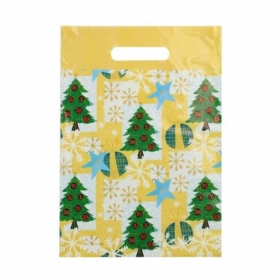 Lika Vánoční igelitová taška L - Stromeček - 4172