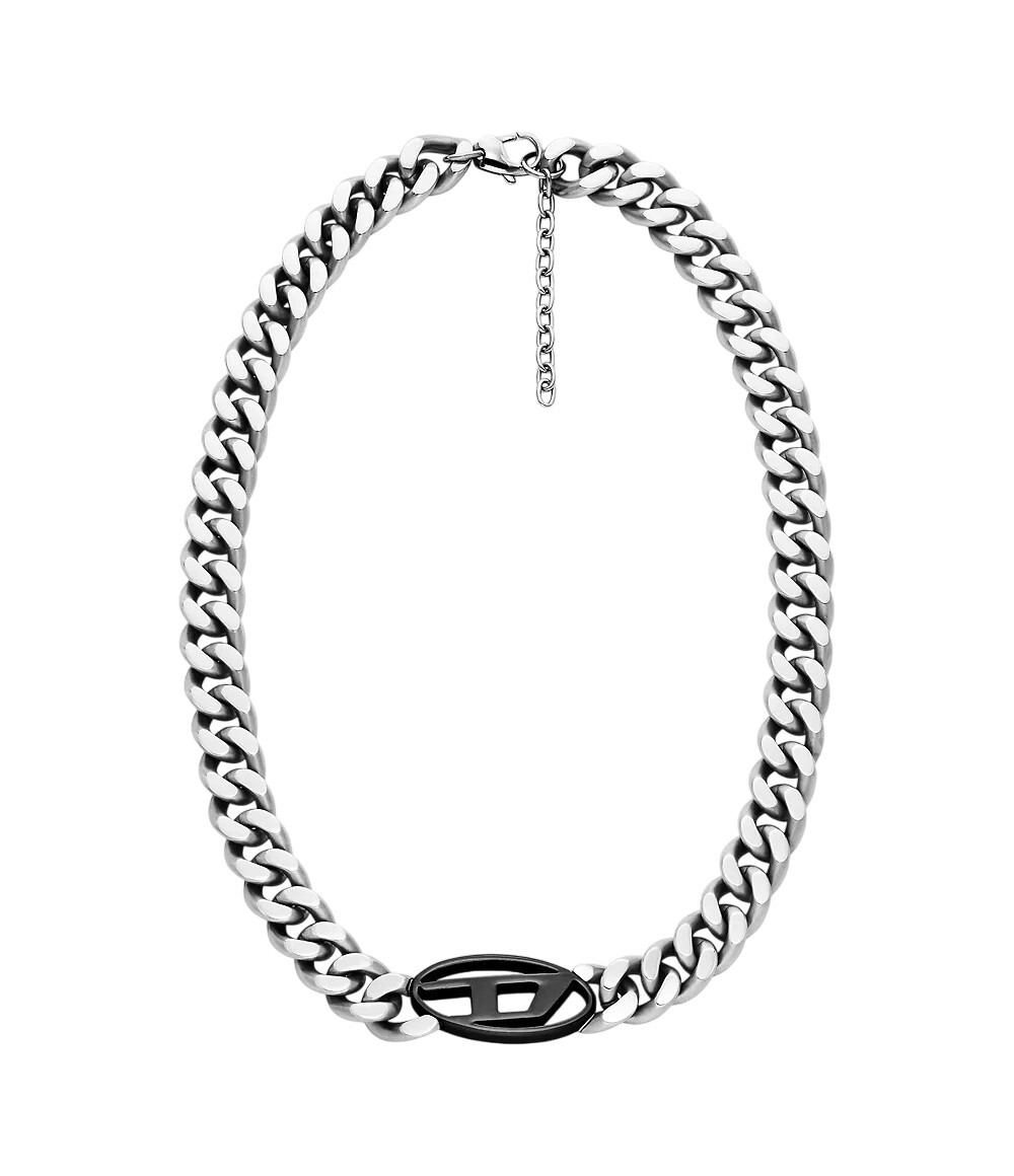 Diesel Fashion výrazný náhrdelník z oceli DX1635931