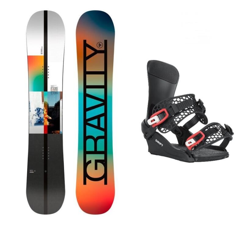 Gravity Symbol 25/26 pánský snowboard + Gravity Drift black/red vázání