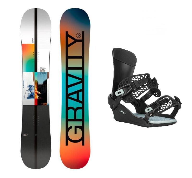 Gravity Symbol 25/26 pánský snowboard + Gravity Drift black/sage vázání