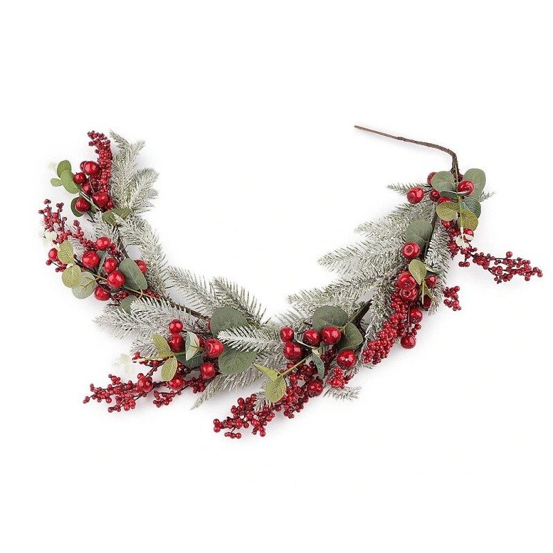 Vánoční girlanda červená