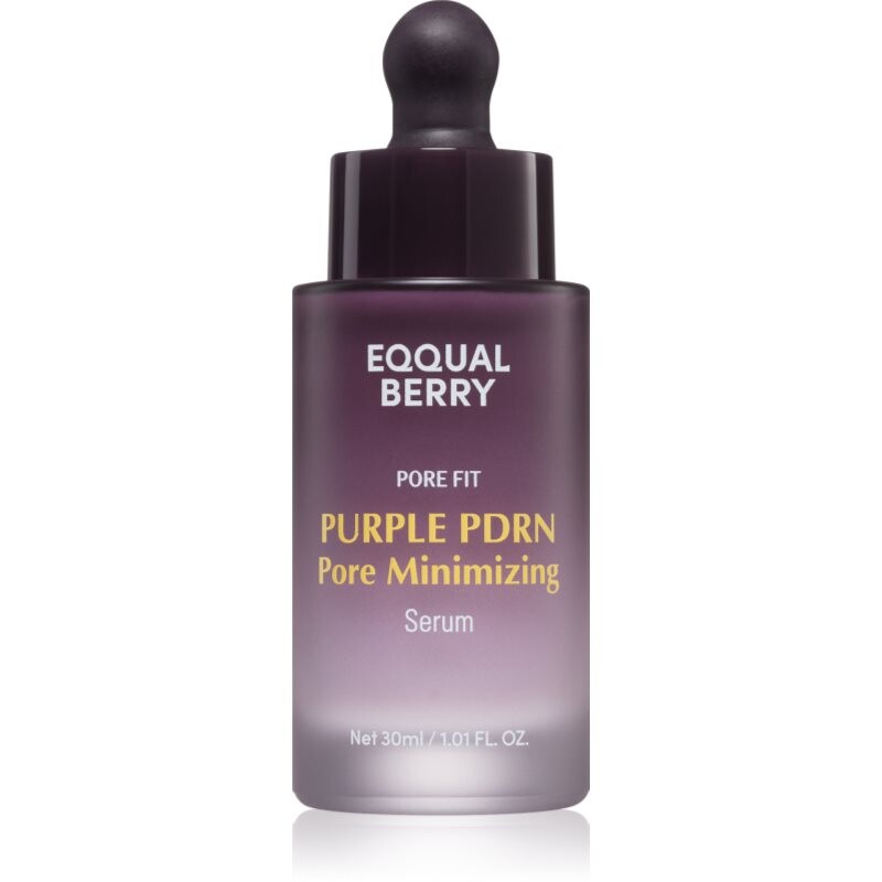 EQQUALBERRY Purple PDRN Pore Minimizing Serum sérum pro redukci rozšířených pórů pro rozjasnění a hydrataci 30 ml