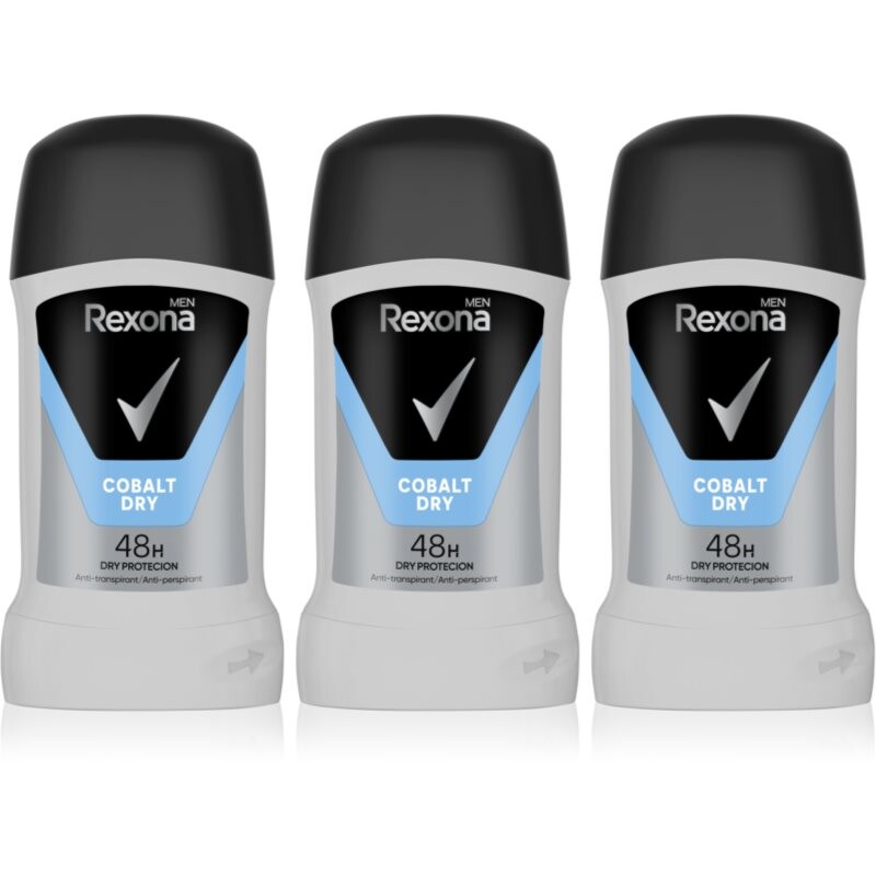 Rexona Cobalt výhodné balení tuhých deodorantů