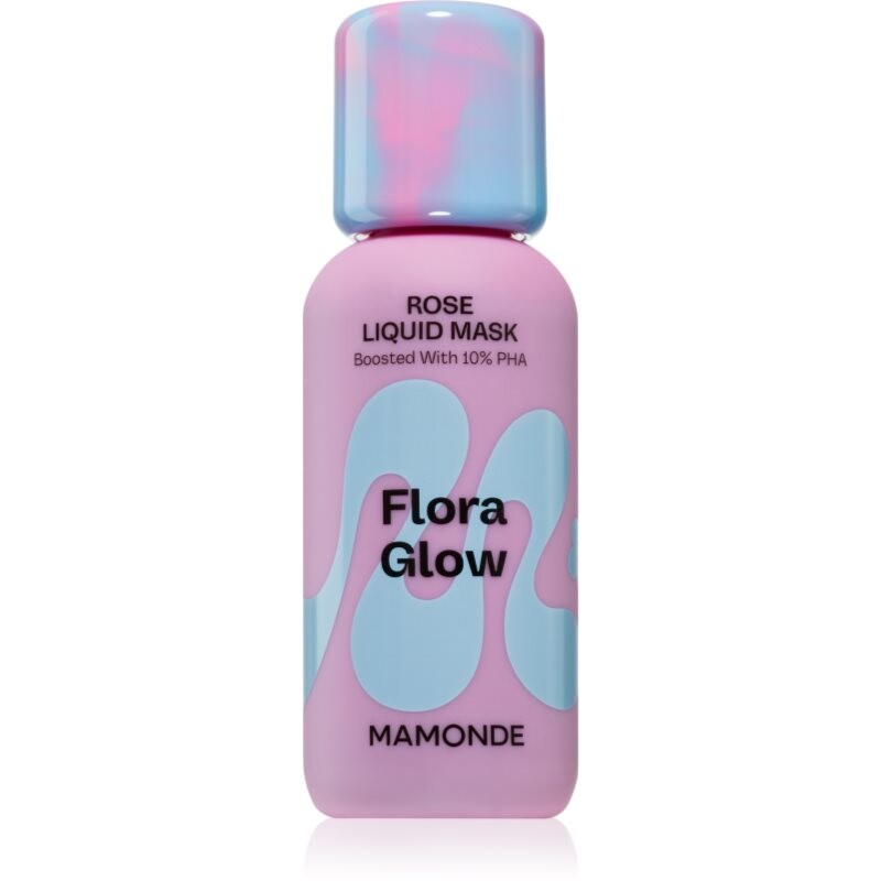MAMONDE Flora Glow Rose Liquid Mask hydratační pleťová maska s exfoliačním účinkem 80 ml