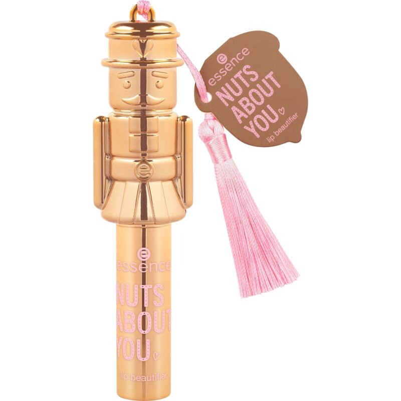 essence Nuts About You lesklý balzám na rty se třpytkami odstín 01 What's Crackin'? 1.5 g