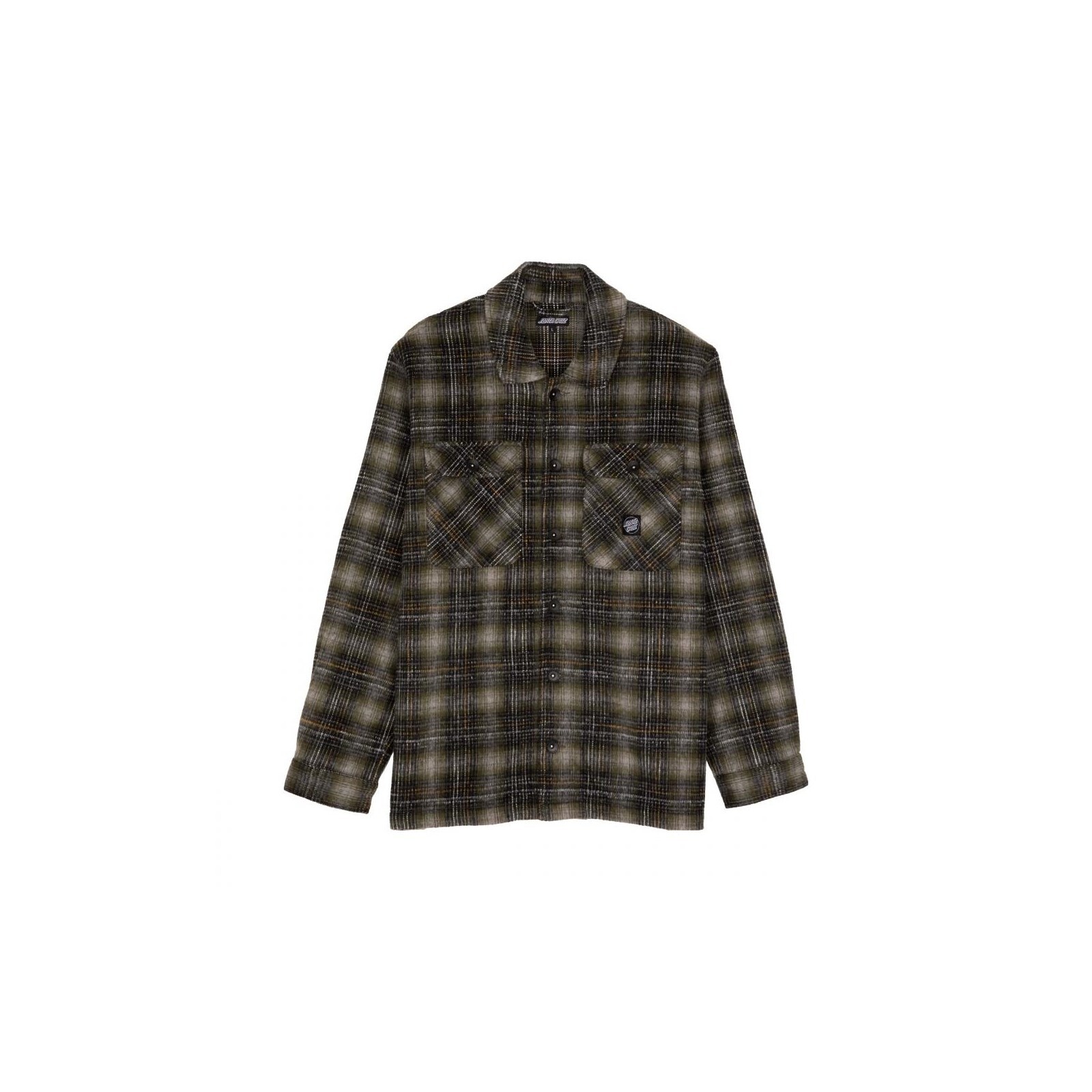 košile SANTA CRUZ - Lodge Shirt Olive Check (OLIVE CHECK) velikost: L
