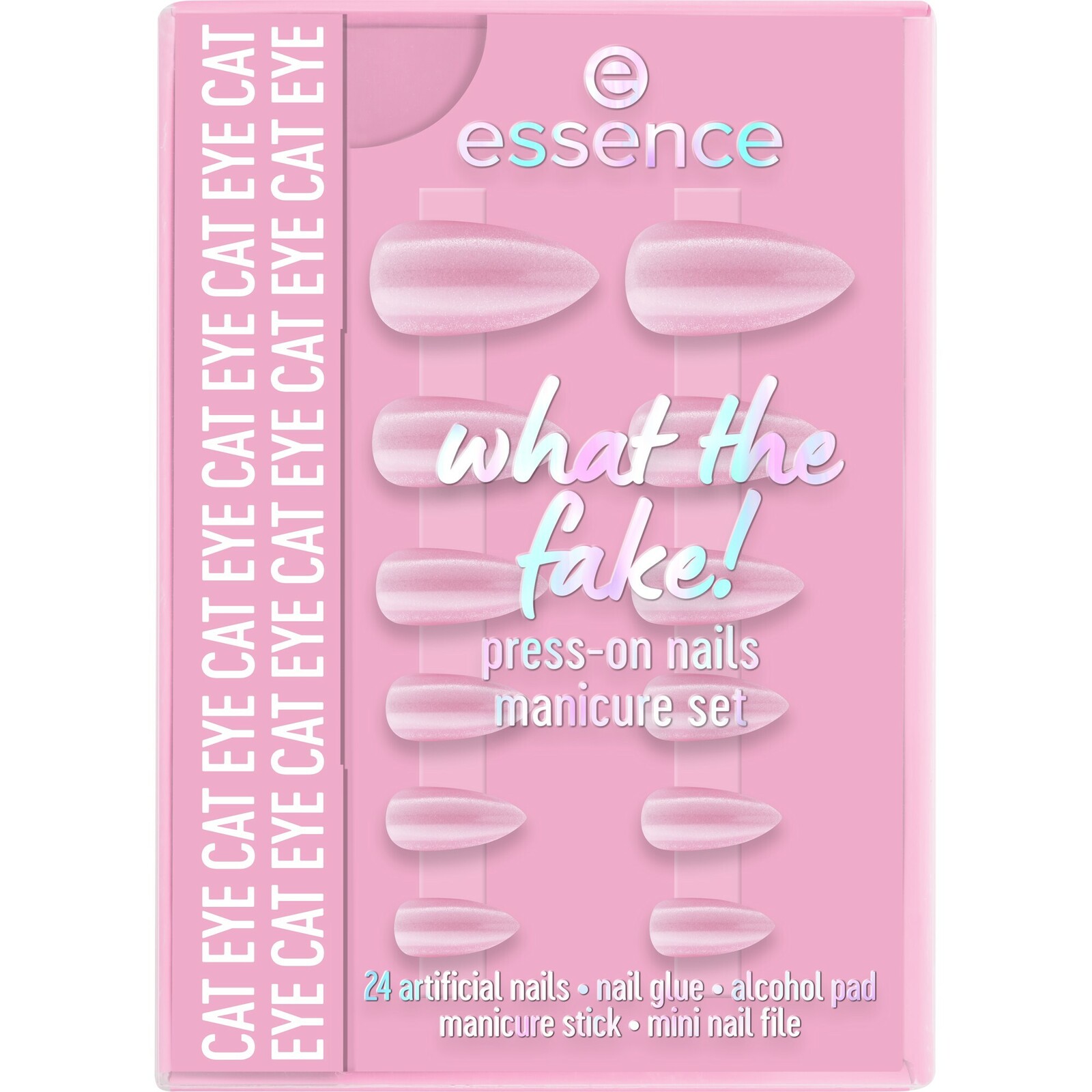 essence Sada s umělými nehty What the Fake! Press-On 02 Cat Eye