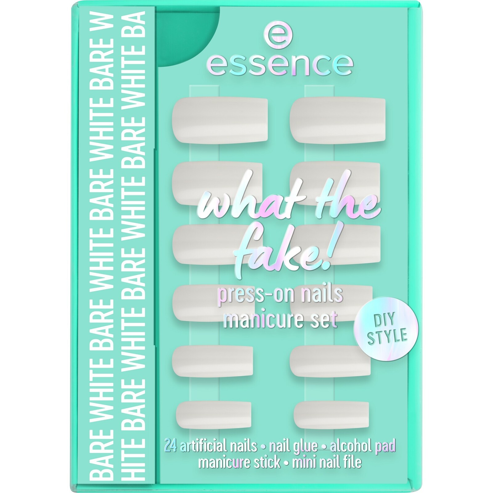 essence Sada s umělými nehty What the Fake! Press-On 04 Bare White