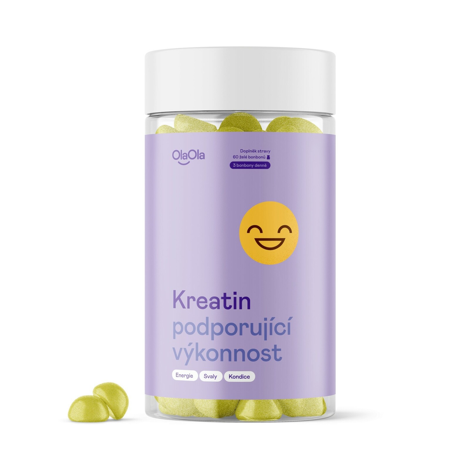 OlaOla Želé kreatin podporující výkonnost 60 bonbonů