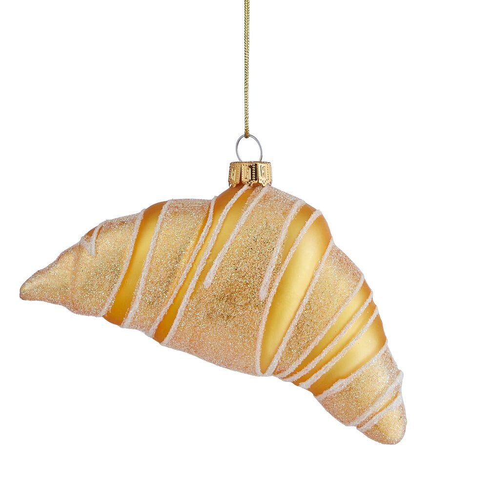 HANG ON Skleněná ozdoba croissant