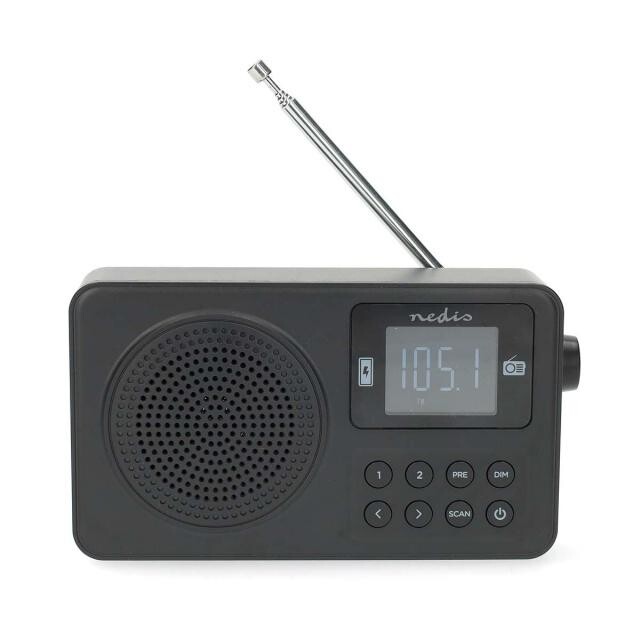 Rádio Nedis RDFM2225BK, FM, Bluetooth®