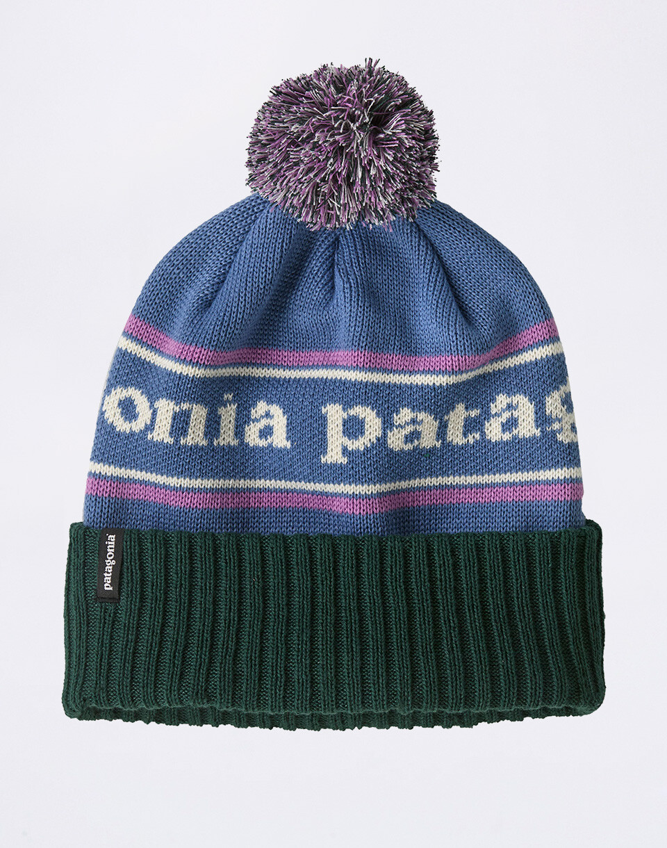 Patagonia Powder Town Beanie Park Stripe: Barnacle Blue