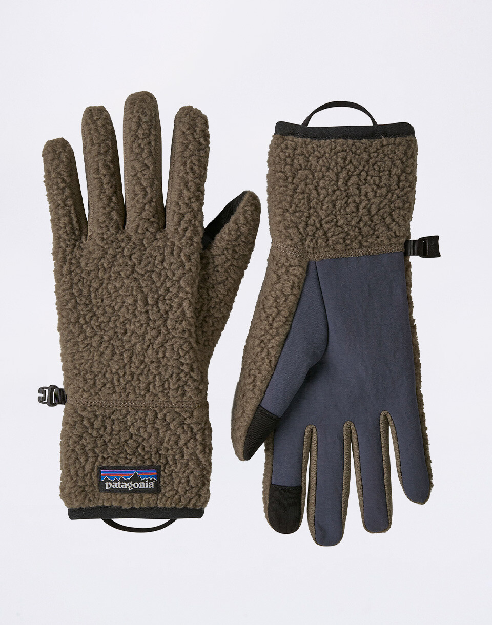 Patagonia Retro Pile Gloves Marlow Brown XS