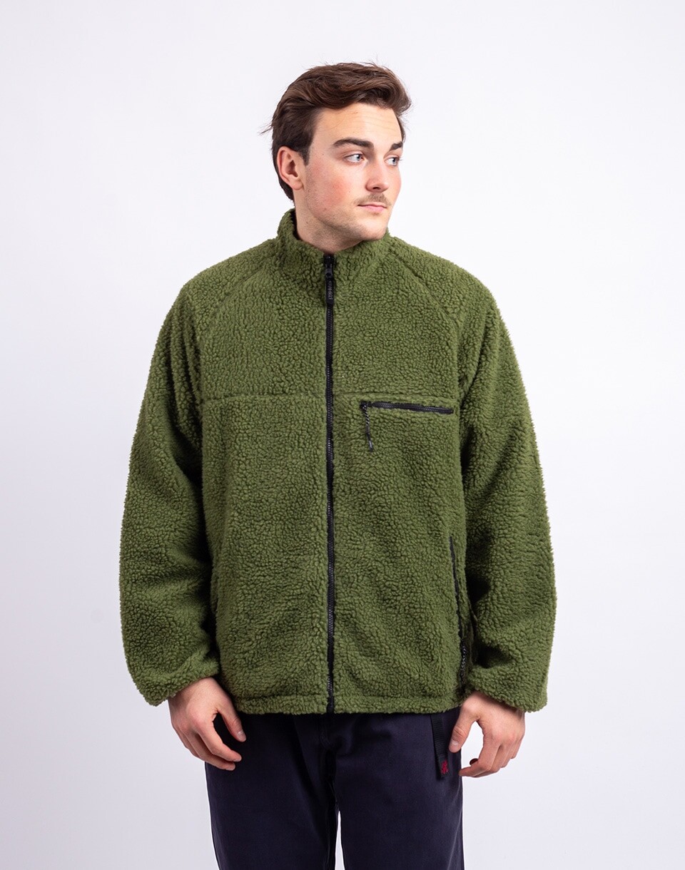 Gramicci Reversible Sherpa Jacket OLIVE/DUSTY NAVY S