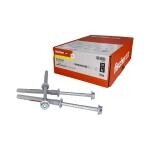 Fischer DuoXpand 10x100 FUS (balení 50 ks) – rámové hmoždinky s pozinkovaným šroubem s šestihrannou hlavou SW13 / TORX T40