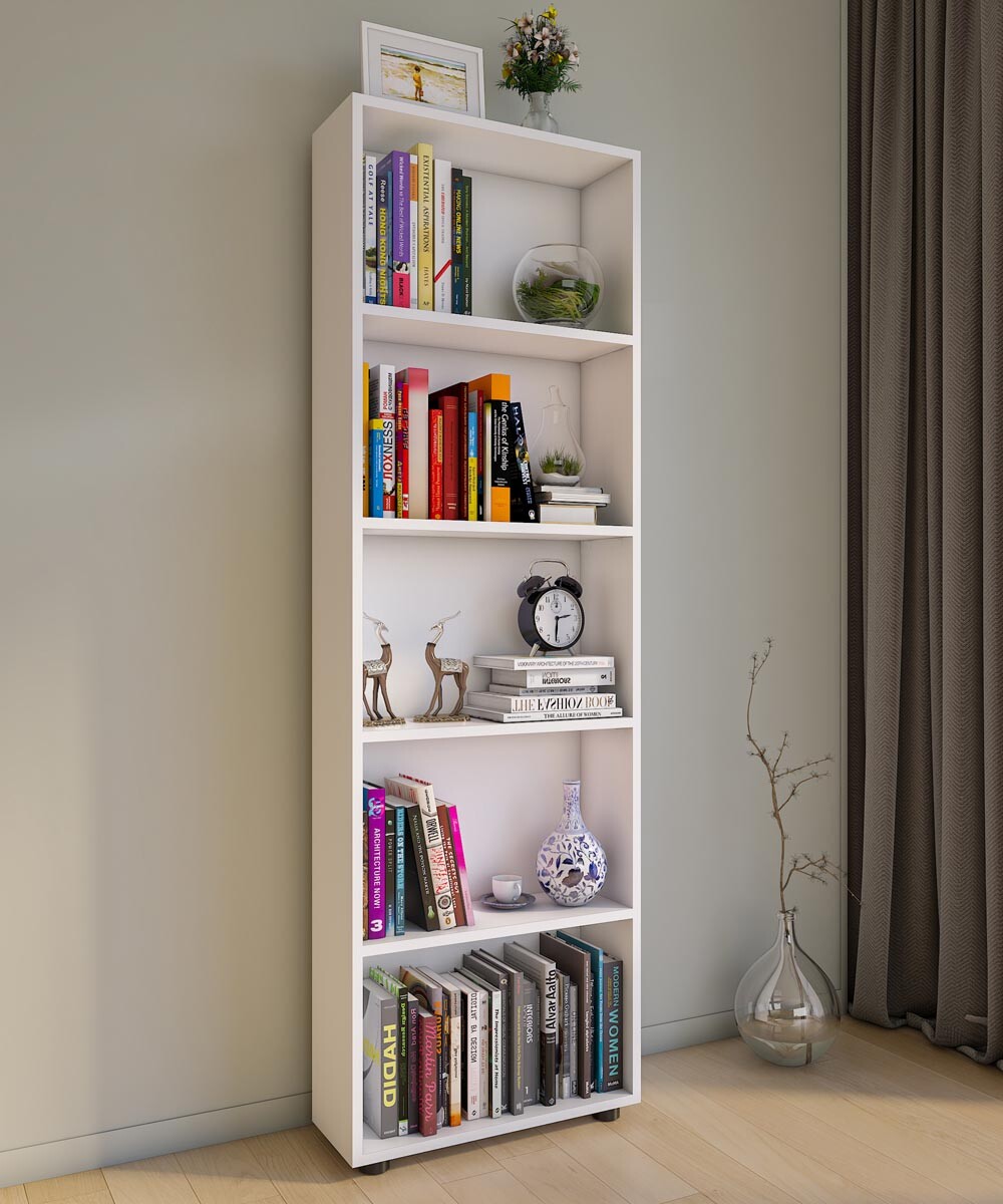 Stojací police Bulas 5-přihrádková, bílá