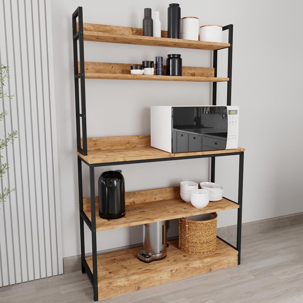 Kuchyňská police Insasi, dub medový