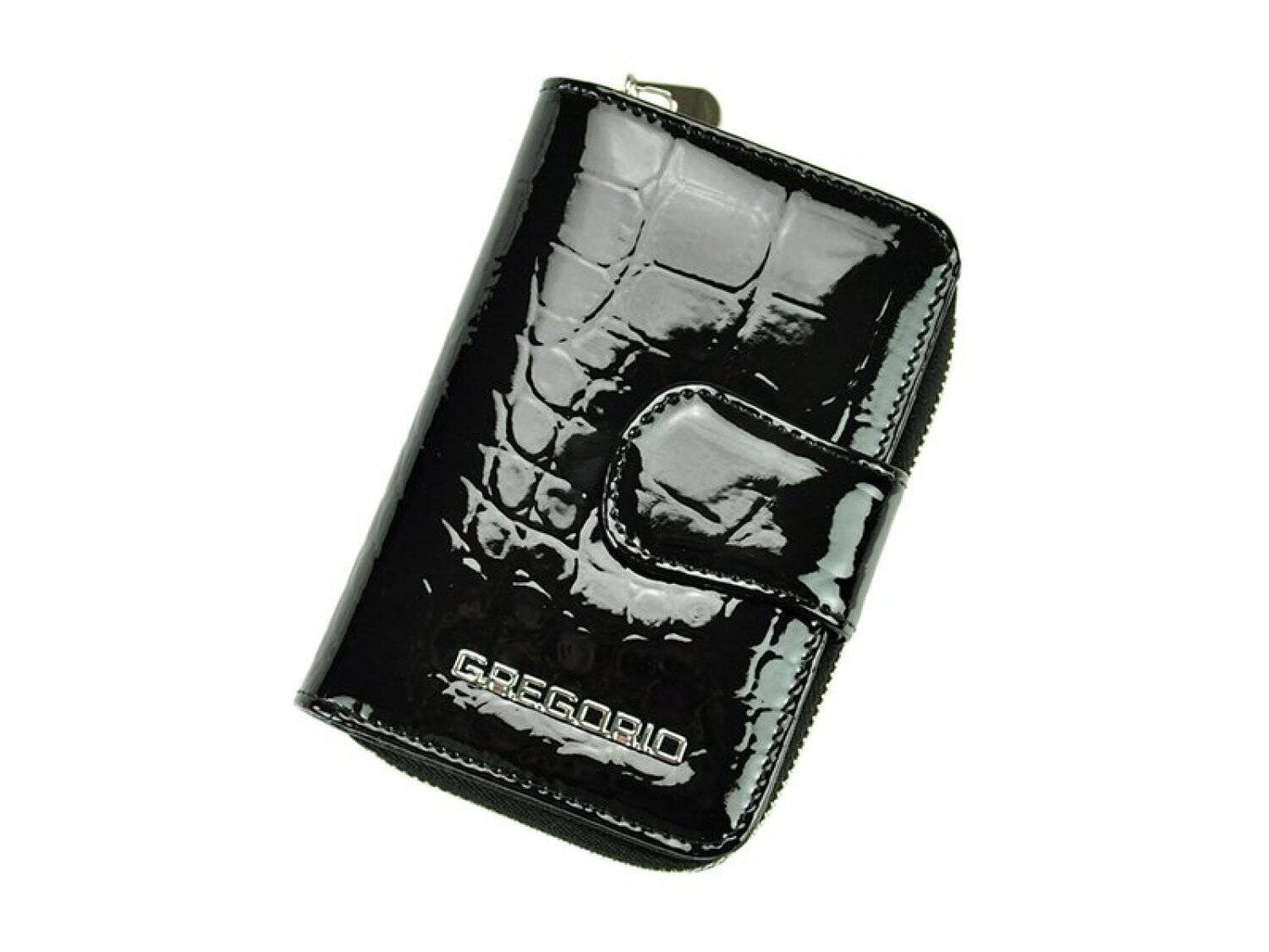 Luxusní dámská kožená peněženka Isidora croco, černá