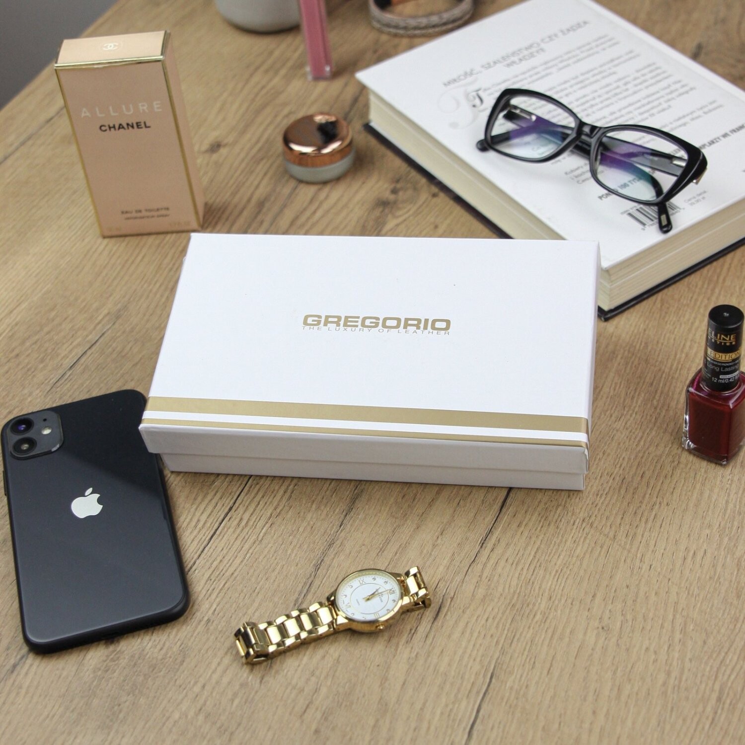 Dámská kožená lakovaná peněženka Gregorio Mainee, červená