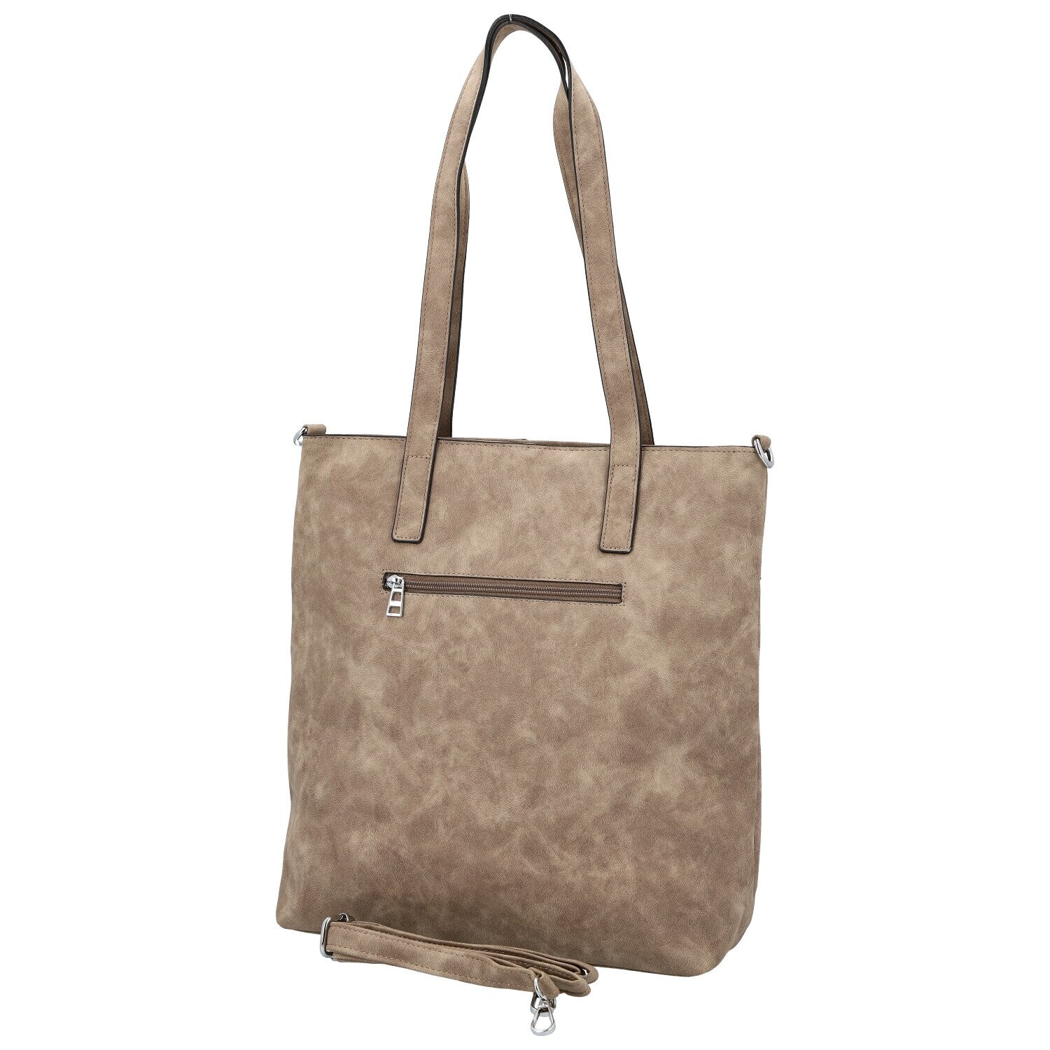 Trendy dámská koženková kabelka na rameno Gladys, béžová