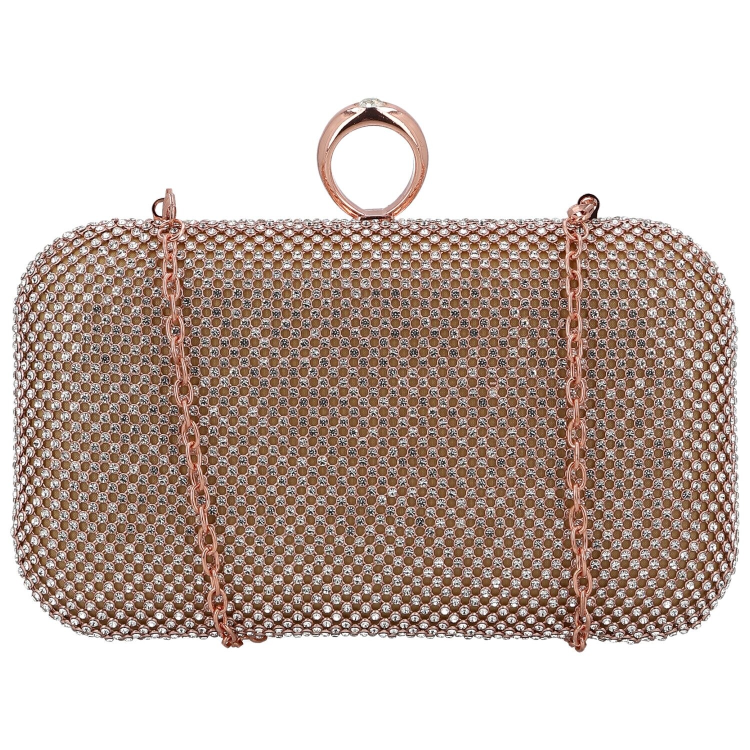 Luxusní plesová kabelka Moon Fanni, růžová