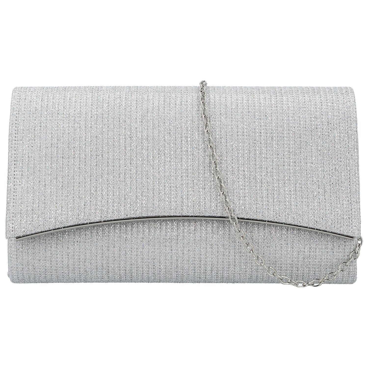 Módní dámské psaníčko Michelle Moon Vilia, stříbrné