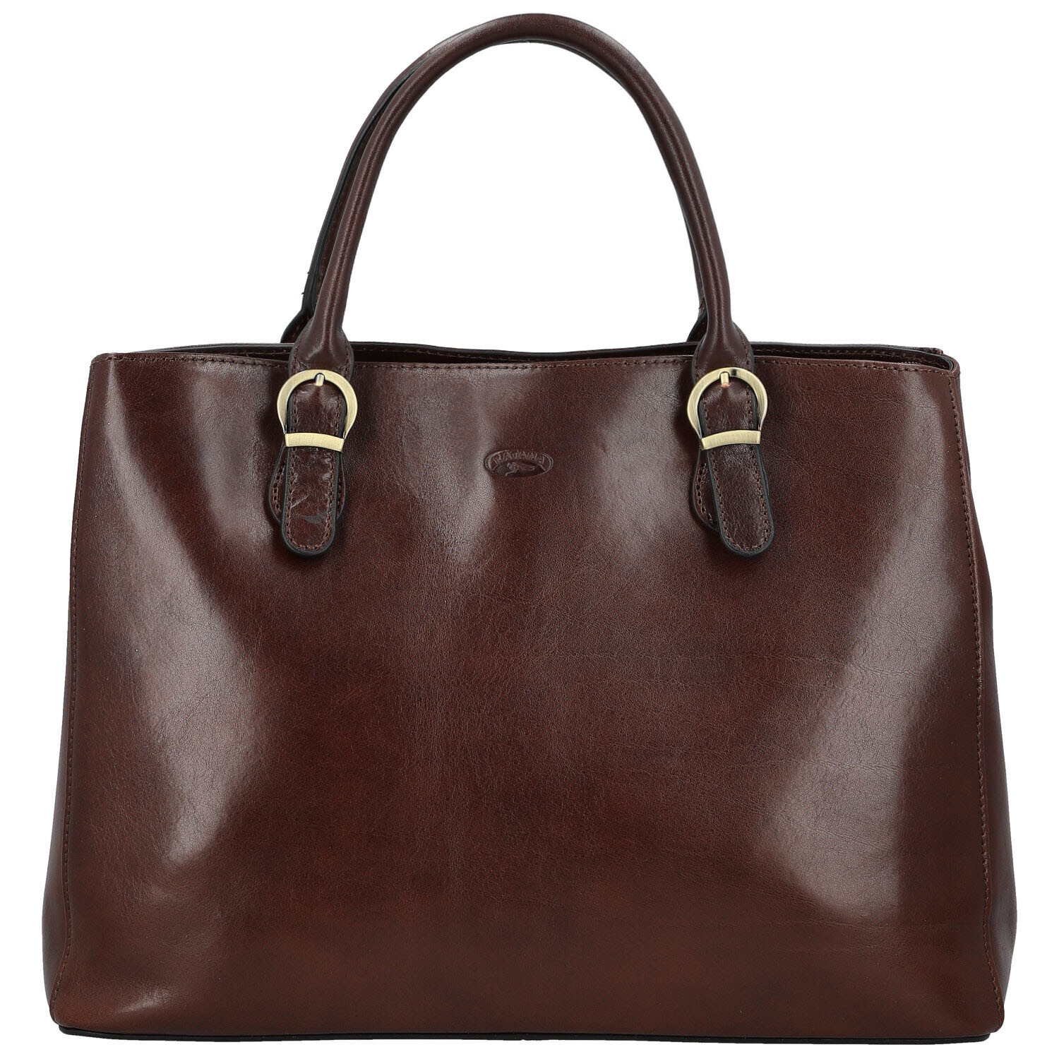 Luxusní dámská kožená kabelka do ruky Katana Faria, tmavě hnědá