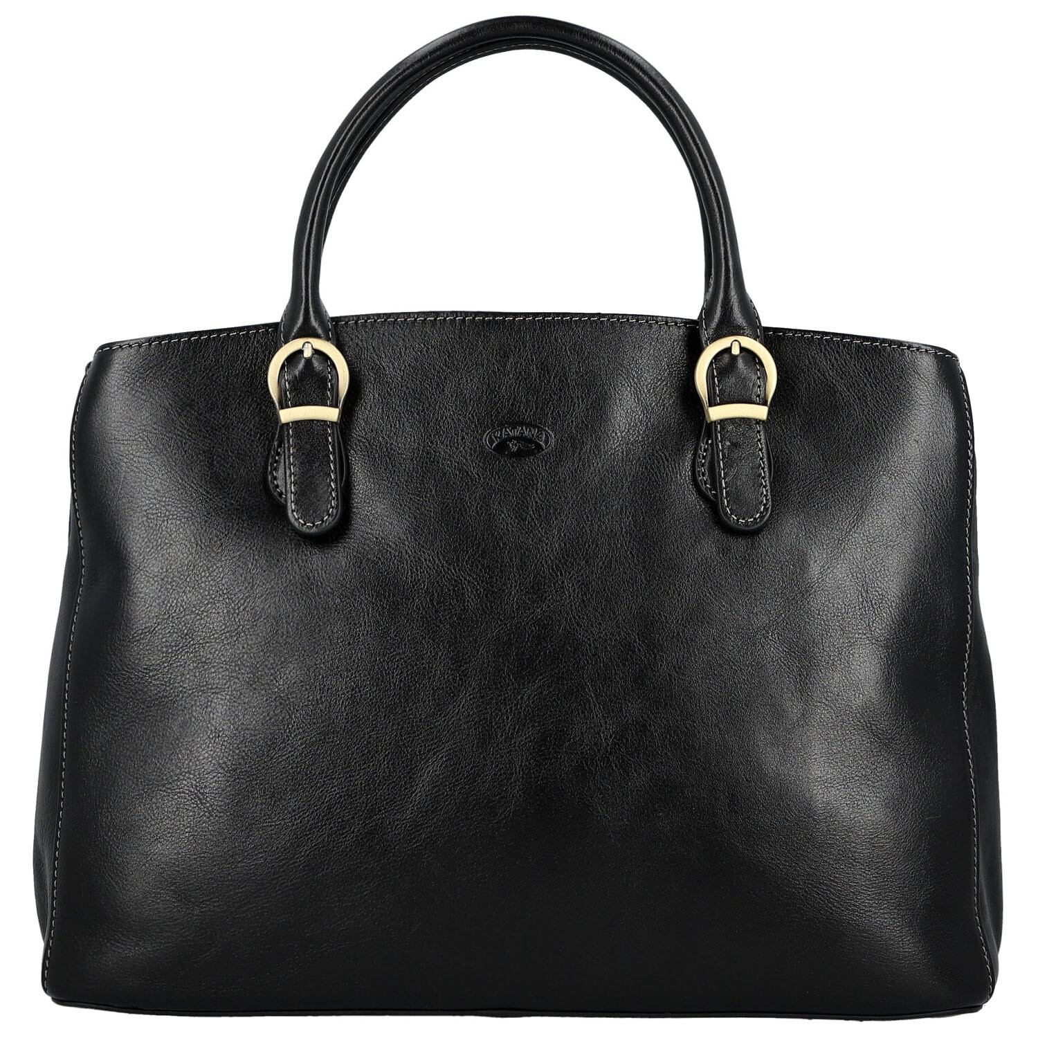 Luxusní dámská kožená kabelka do ruky Katana Faria, černá