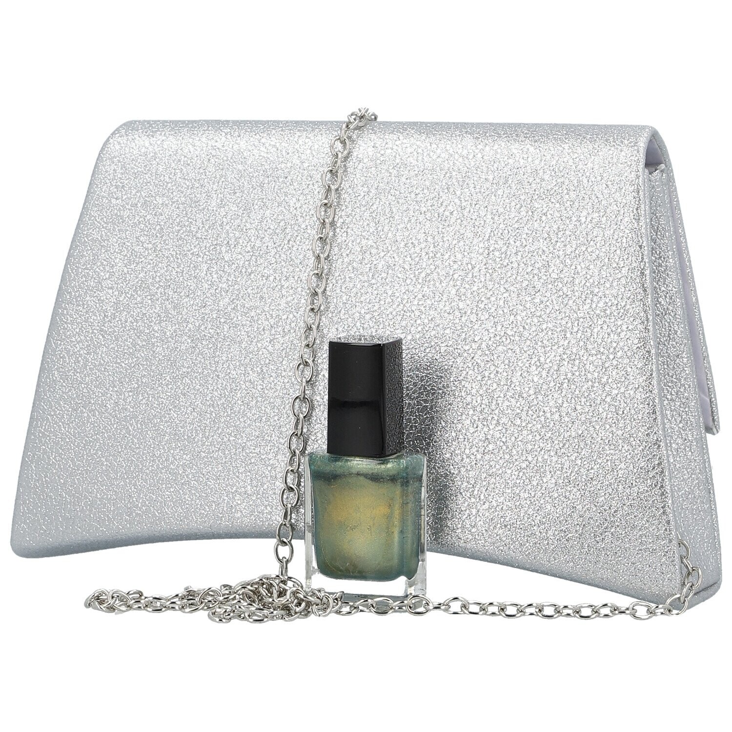 Módní dámské psaníčko Michelle Moon Roxi, stříbrné