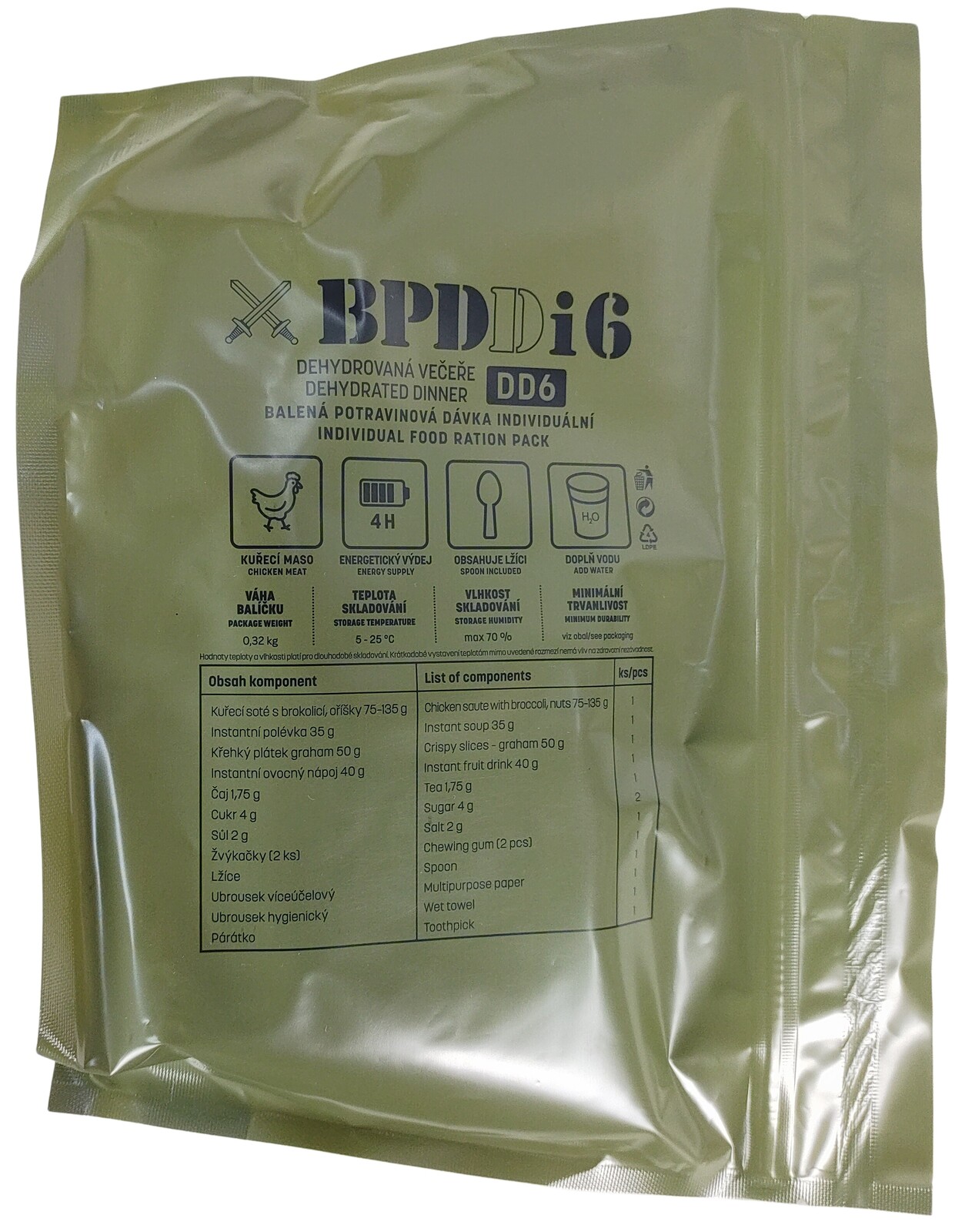 BPDi2 D2 večeře balíček potravy AČR