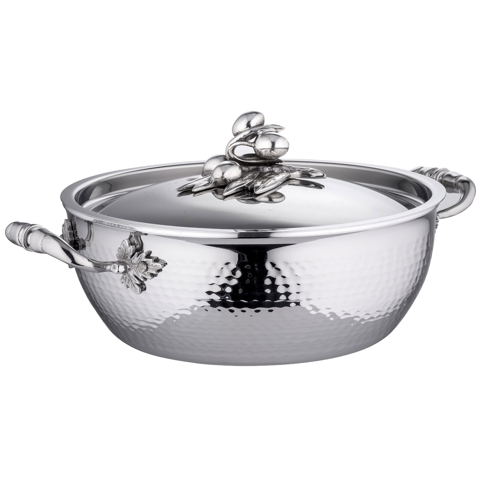 Nízký kastrol OPUS PRIMA 24 cm, stříbrná, nerezová ocel, Ruffoni