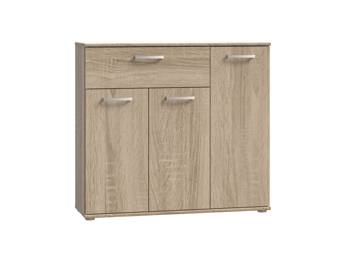 Komoda DUNANUEJ 2 se zásuvkou, dub sonoma, 5 let záruka