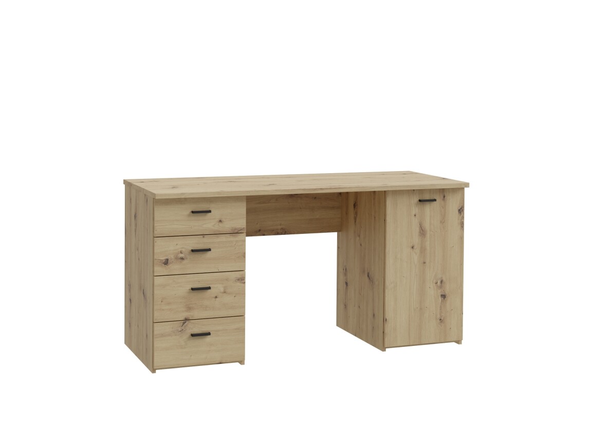 INLO psací stůl, dub artisan, 5 let záruka