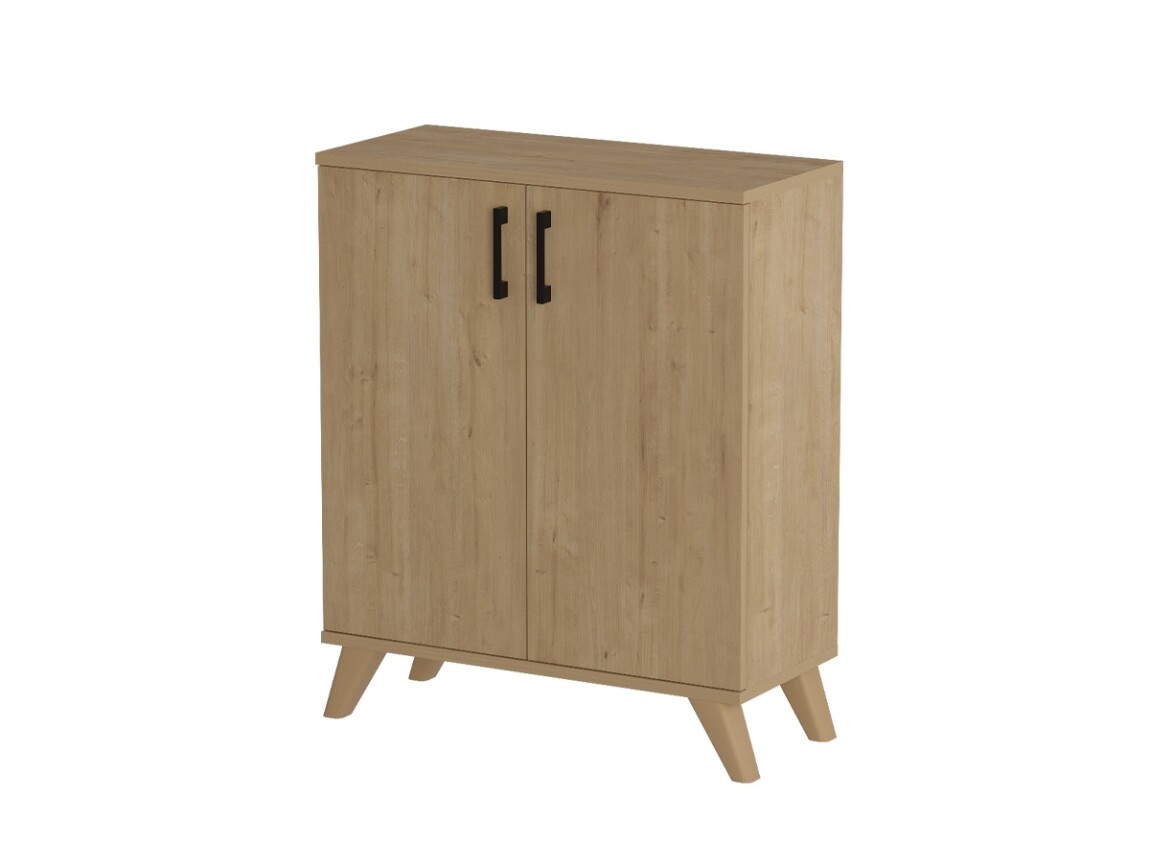 Policová komoda FENVOR, dub safírový