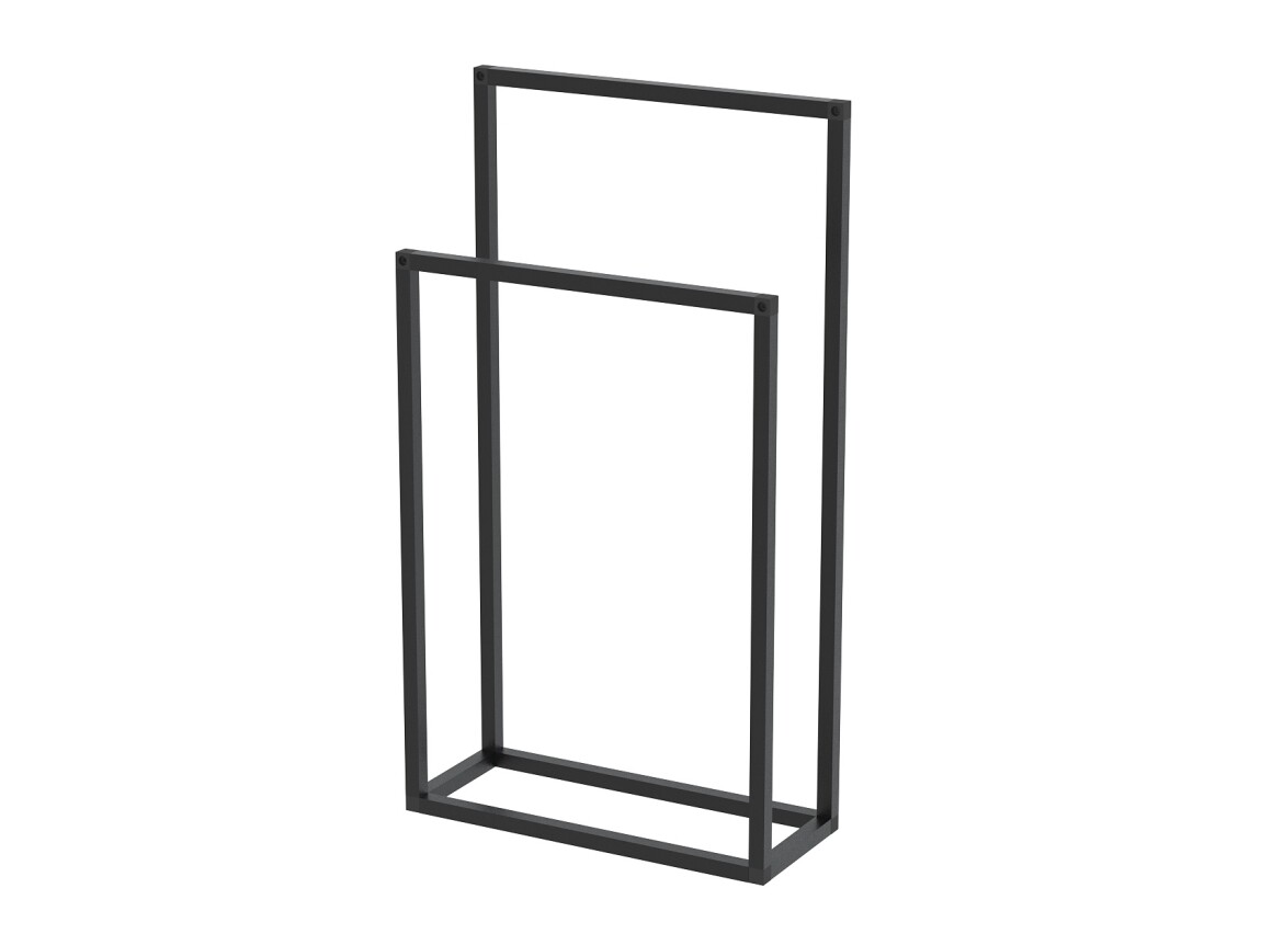 Kovový věšák na ručníky ORMI, černý