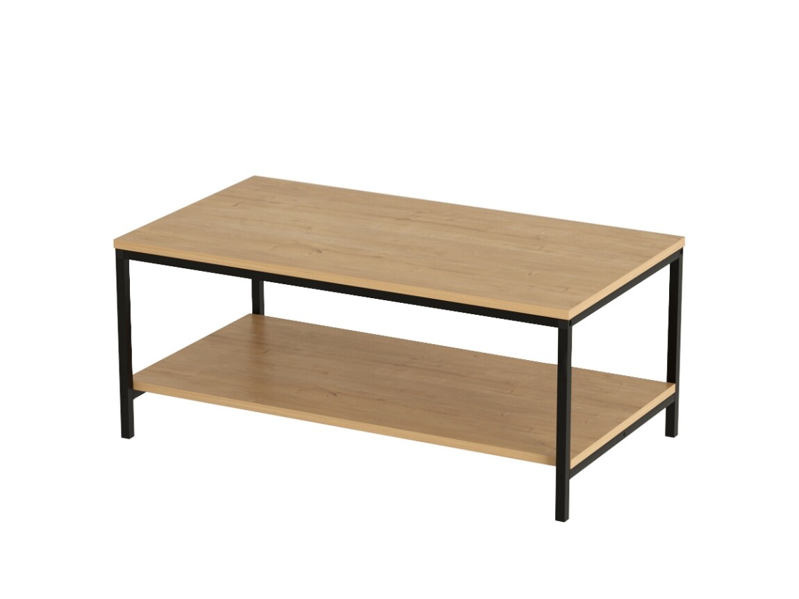 Konferenční stolek ZANRE, černá/dub safírový