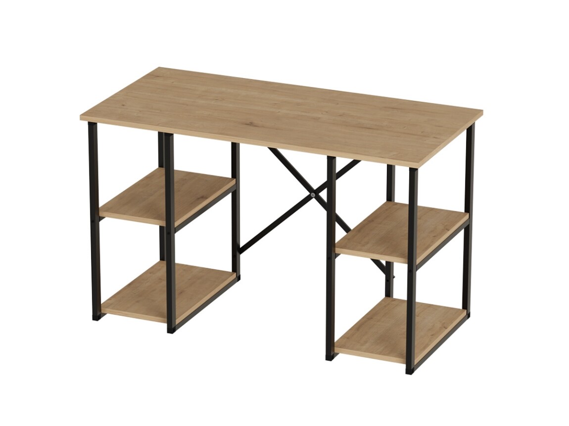 Psací stůl YUSE, černá/dub safírový