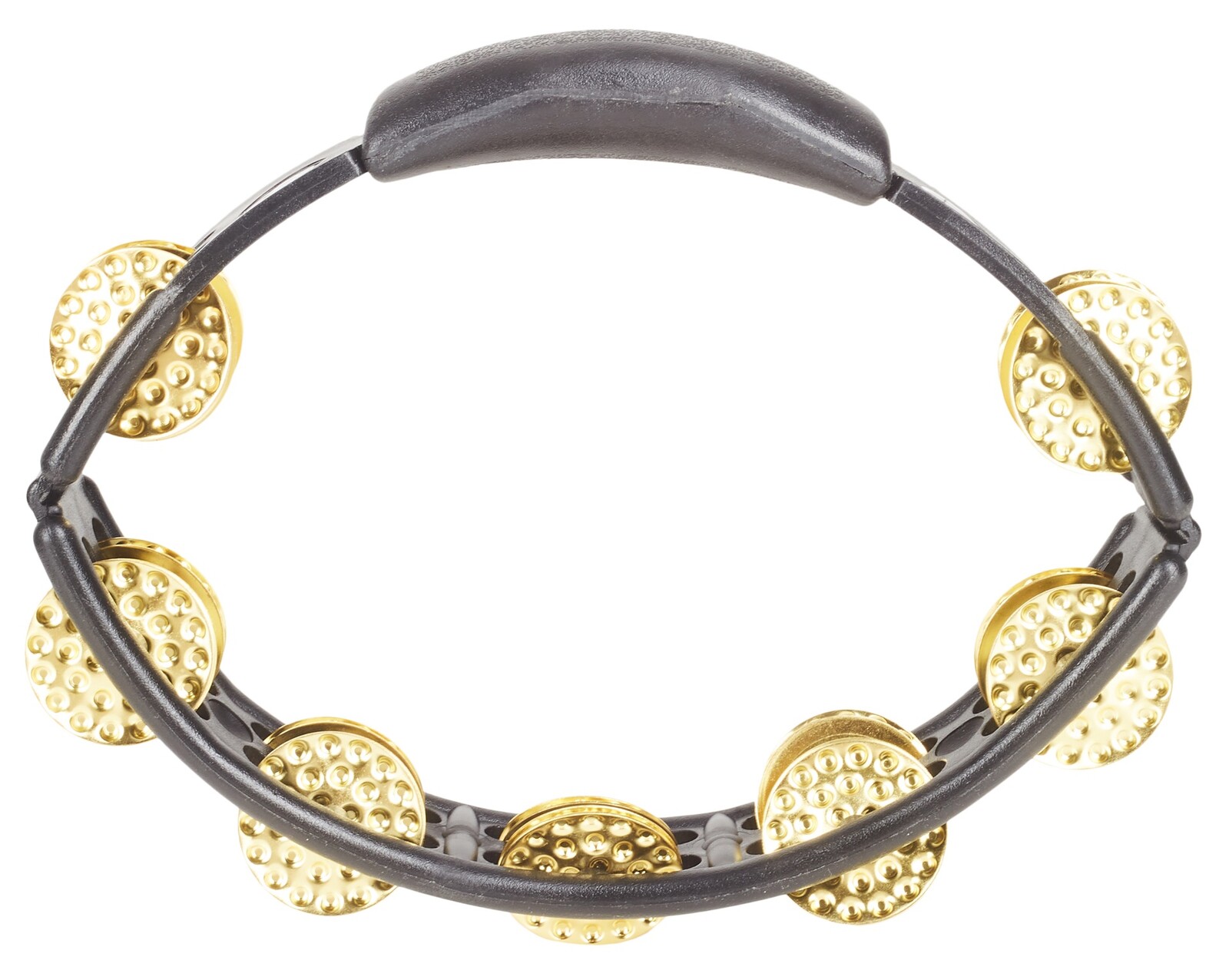 Latin Percussion Cyclops Tambourine Dimpled Brass