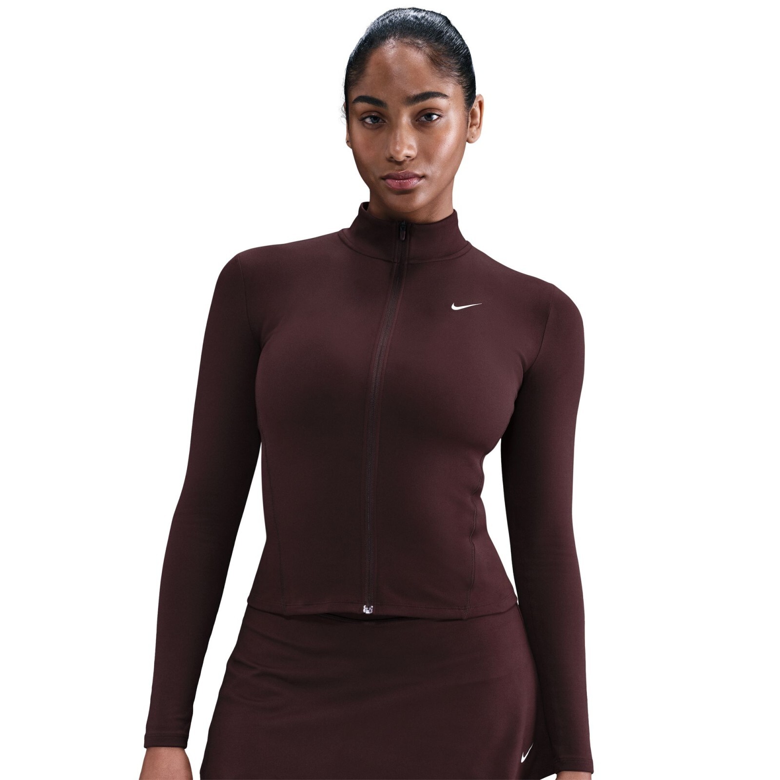 Nike One Fitted Womens Dri-FIT Full-Zip Jacket L
