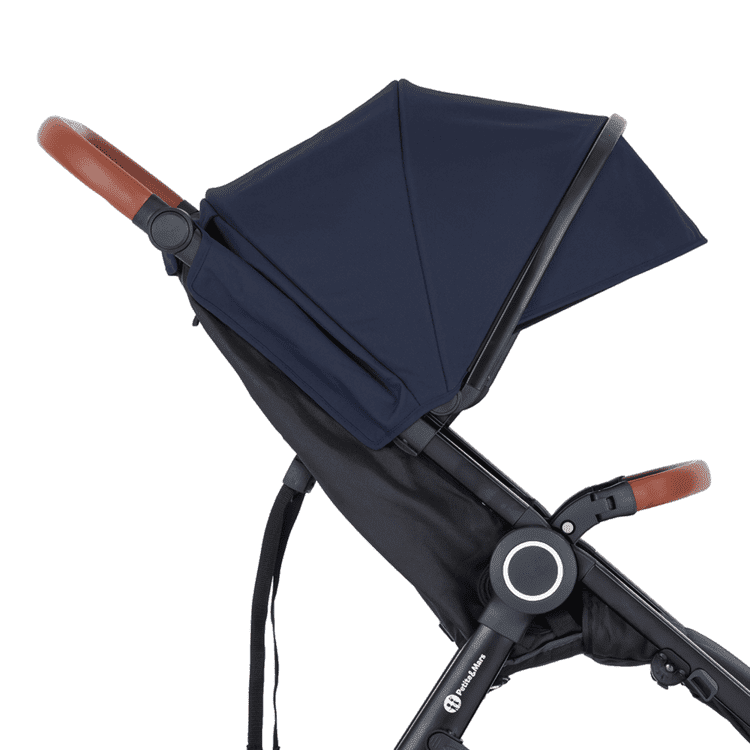 PETITE&MARS Stříška na kočárek Street+ Anthracite Blue