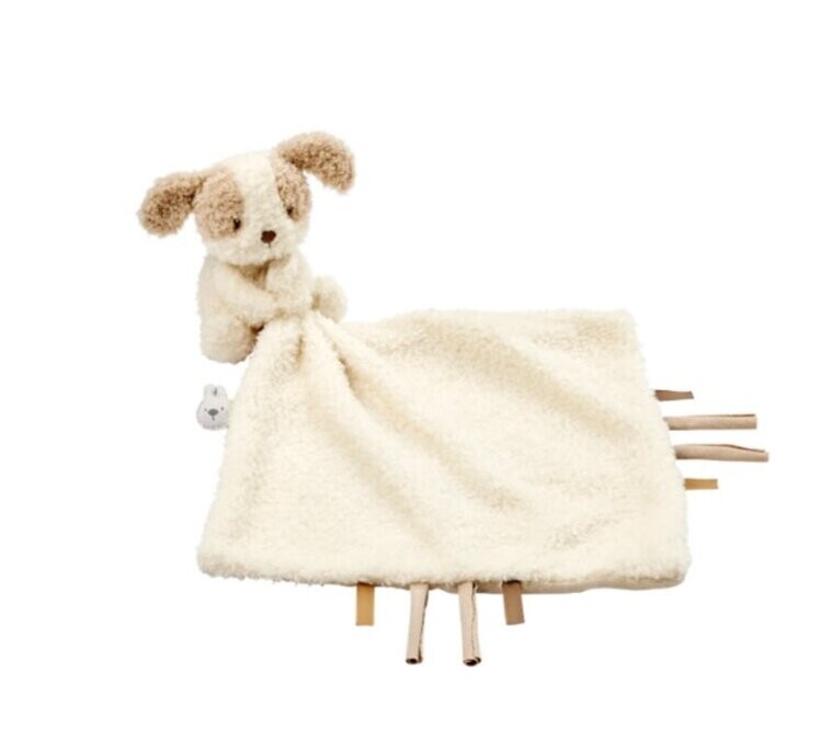 NATTOU Mazlíček plyšový Teddy pejsek 27 x 27 cm, 0m+