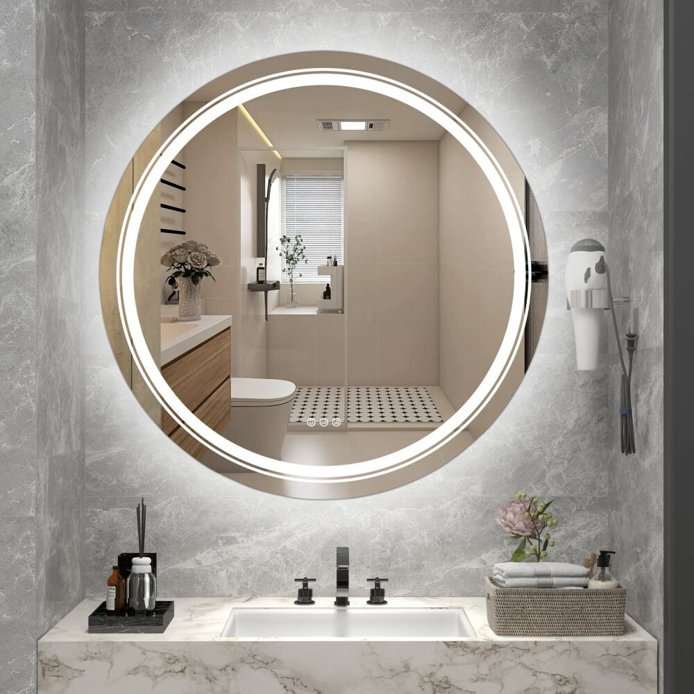 Zrcadlo DOVER s LED podsvícením Halmar