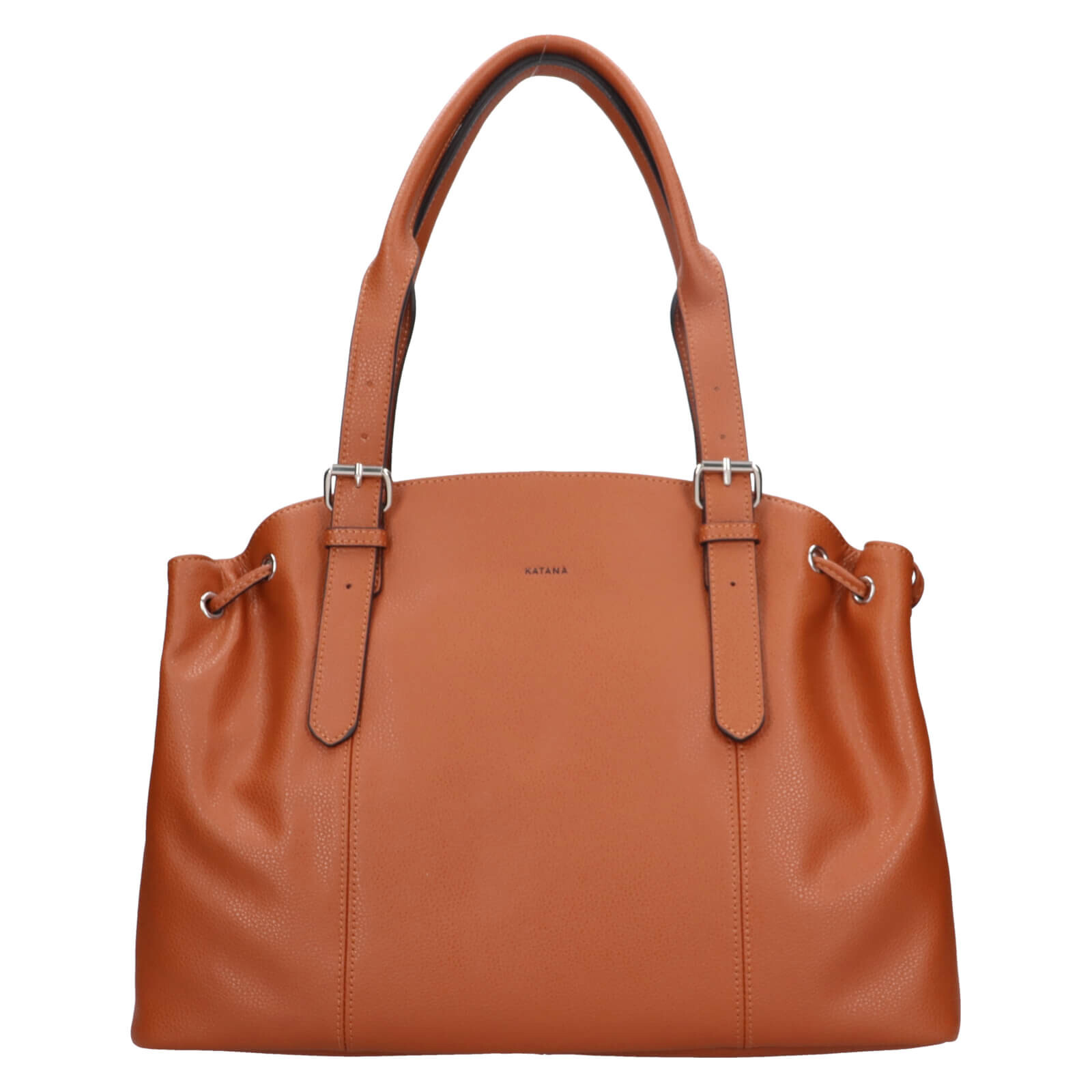 Elegantní dámská kožená kabelka Katana Karens - koňak