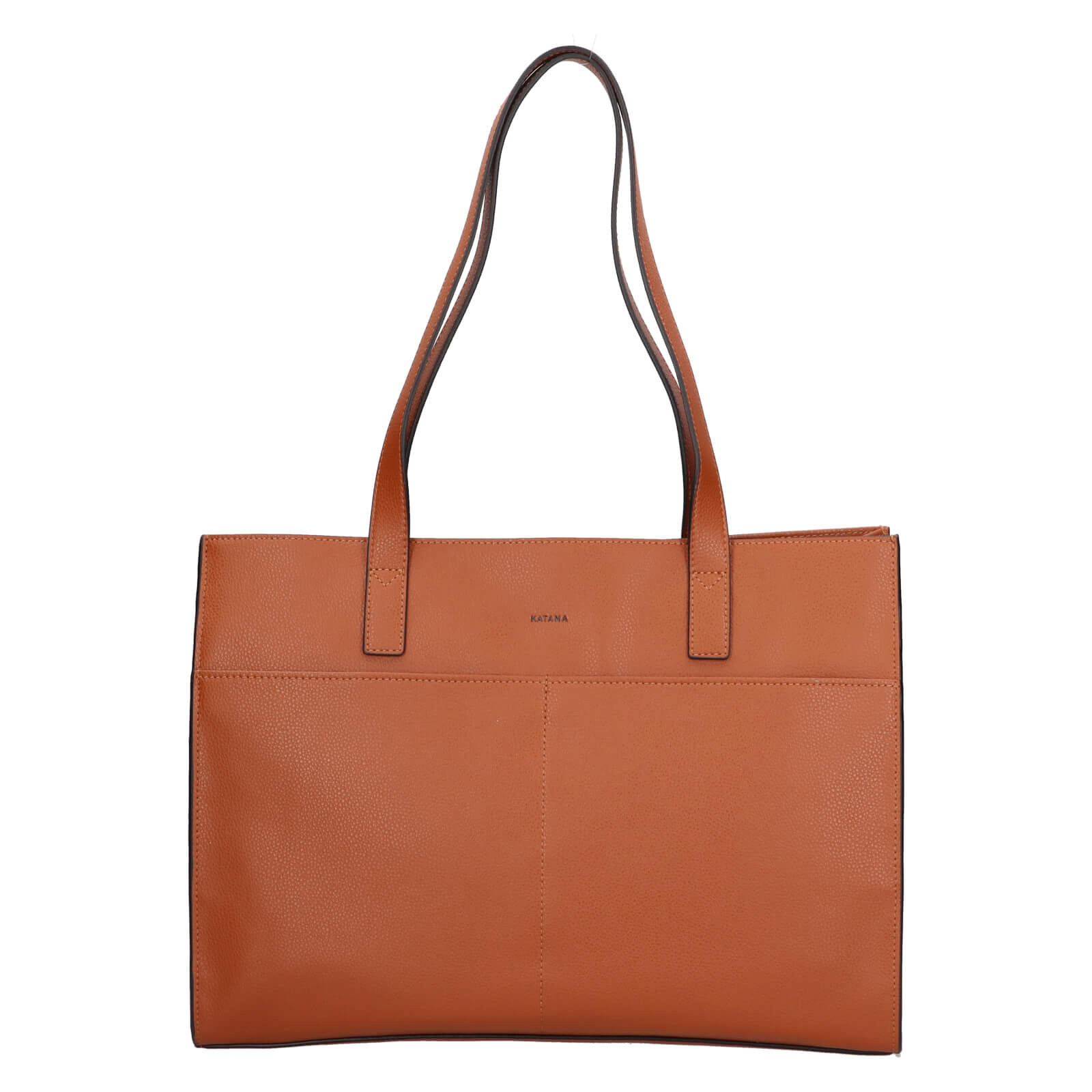 Elegantní dámská kožená kabelka Katana Mauric - koňak