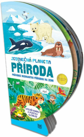 Jedinečná planeta - Příroda / Rozkládací kniha s pevnými listy ve tvaru globusu